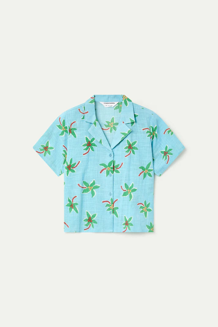 Camicia con stampa Cocotero Small
