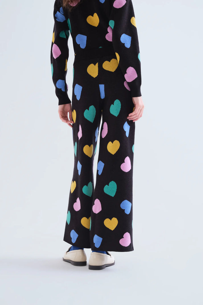Pantaloni a maglia con stampa Candy