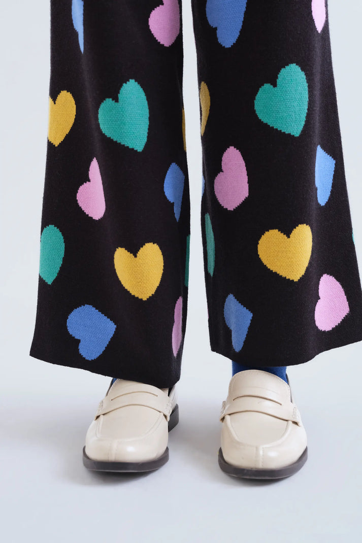 Pantaloni a maglia con stampa Candy