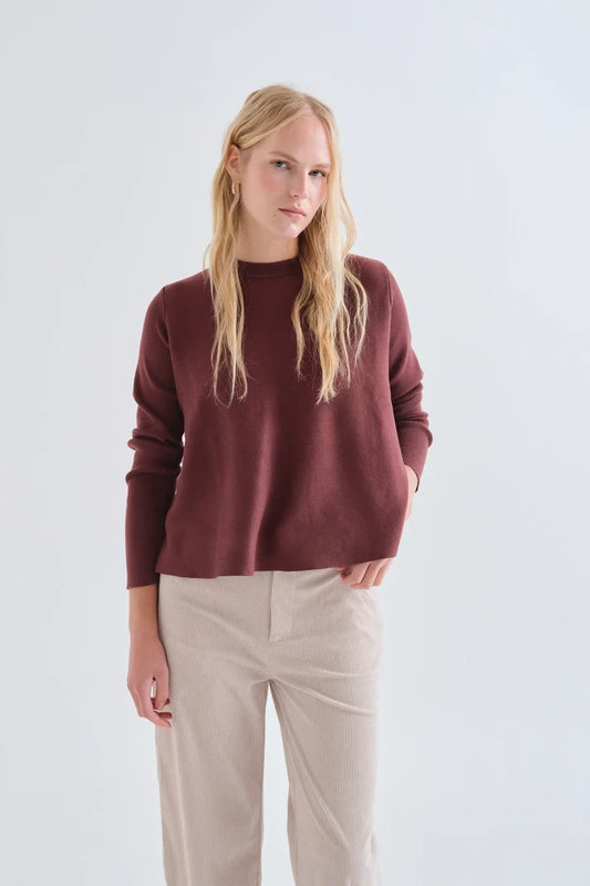 Maglia basic marrone