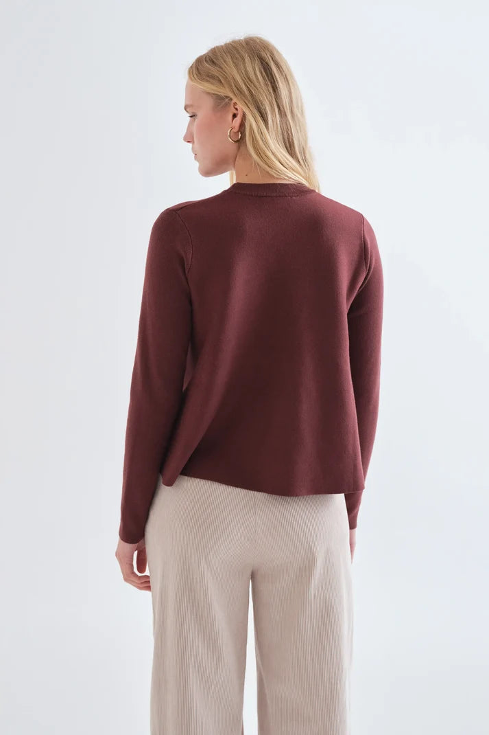 Maglia basic marrone