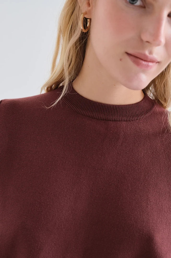Maglia basic marrone