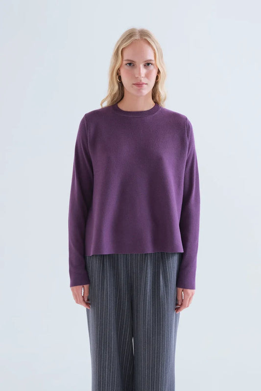 Maglia basic viola