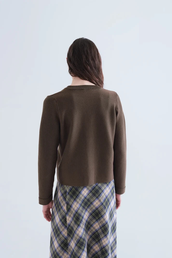 Cardigan basico marrone