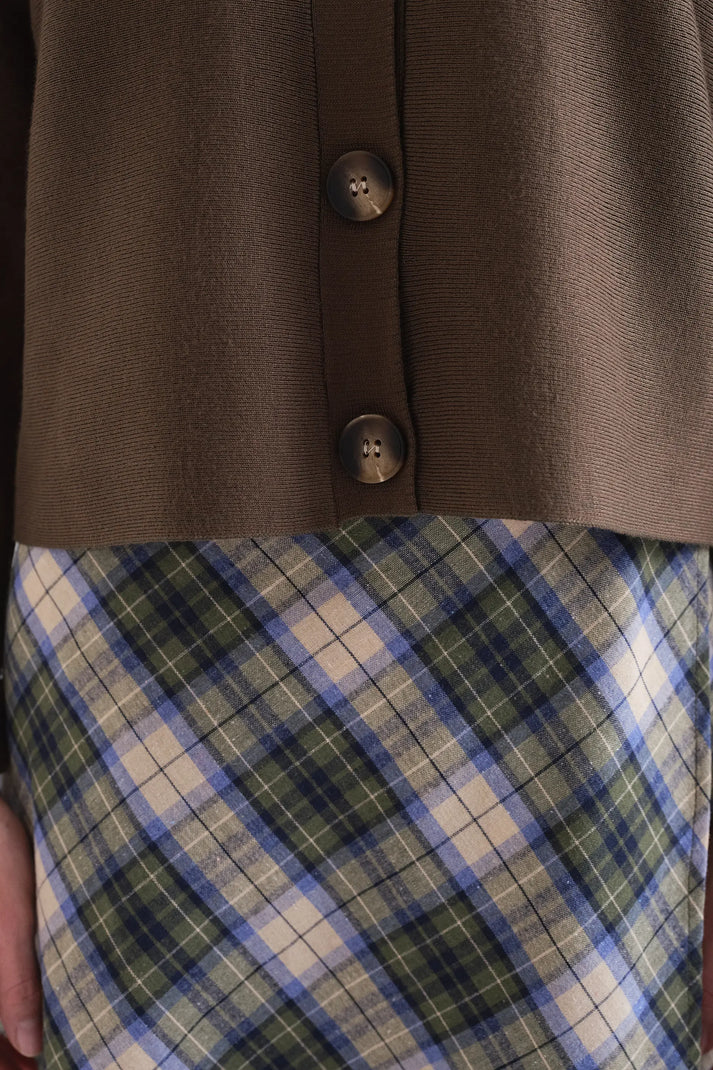 Cardigan basico marrone