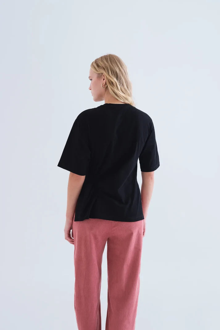 T-shirt basic 100% cotone nero