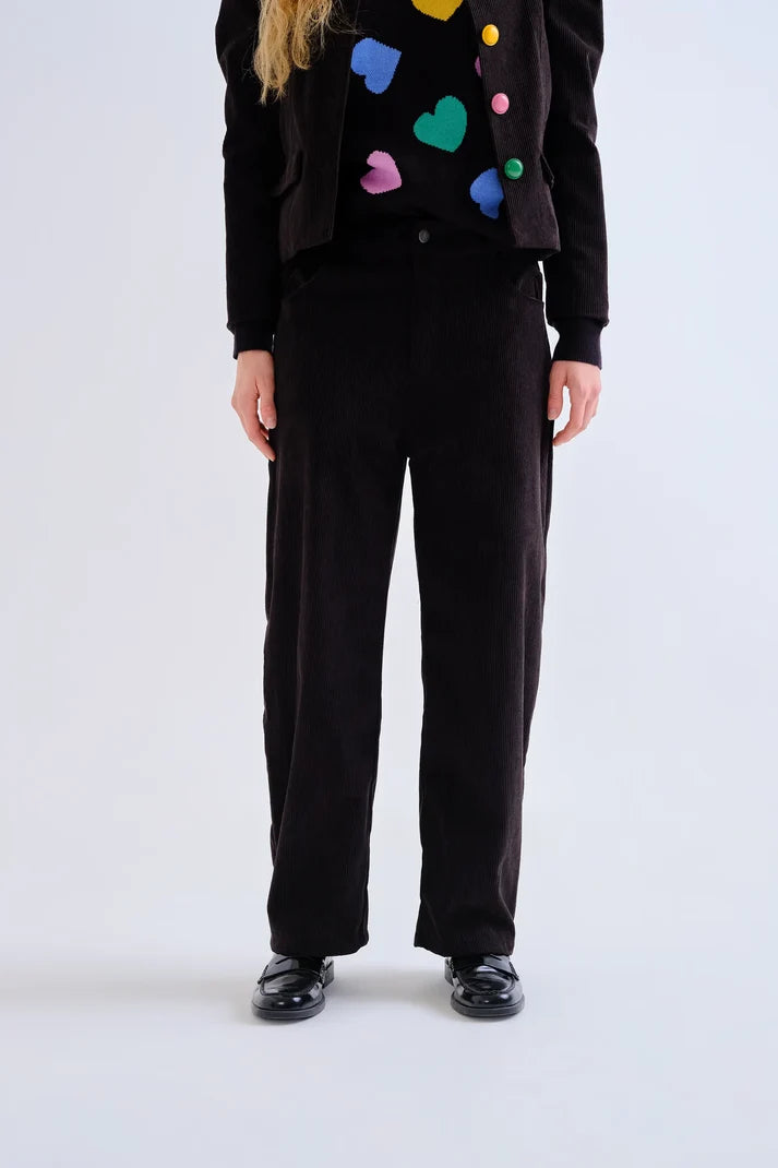 Pantaloni di velluto nero