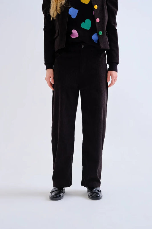 Pantaloni di velluto nero