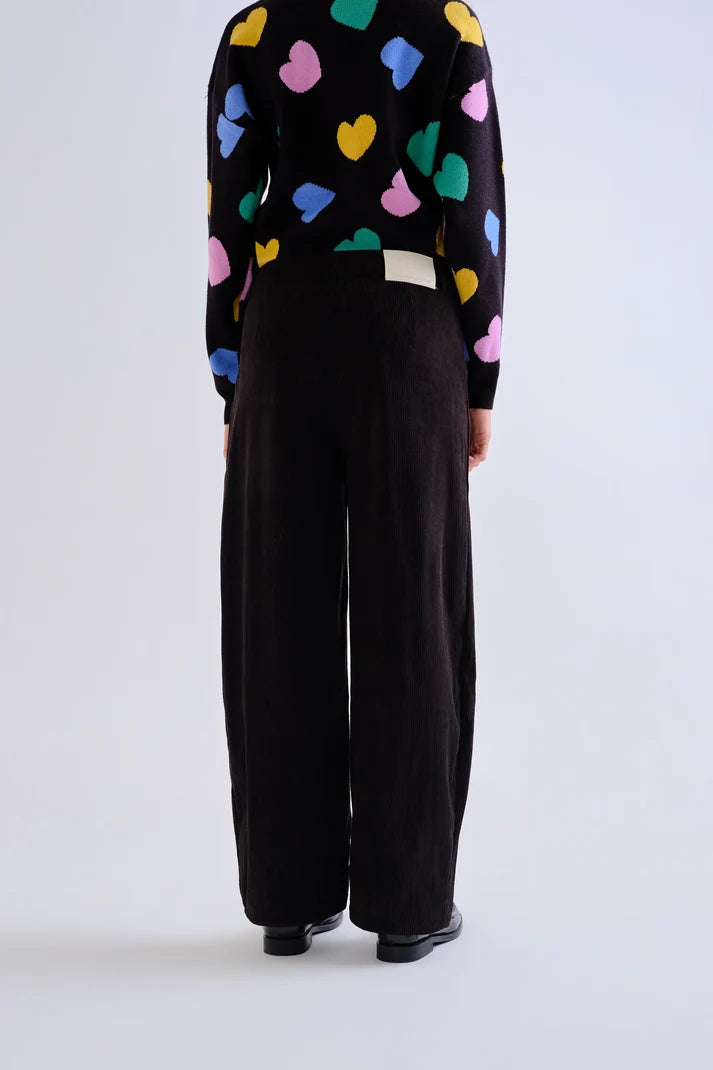 Pantaloni di velluto nero