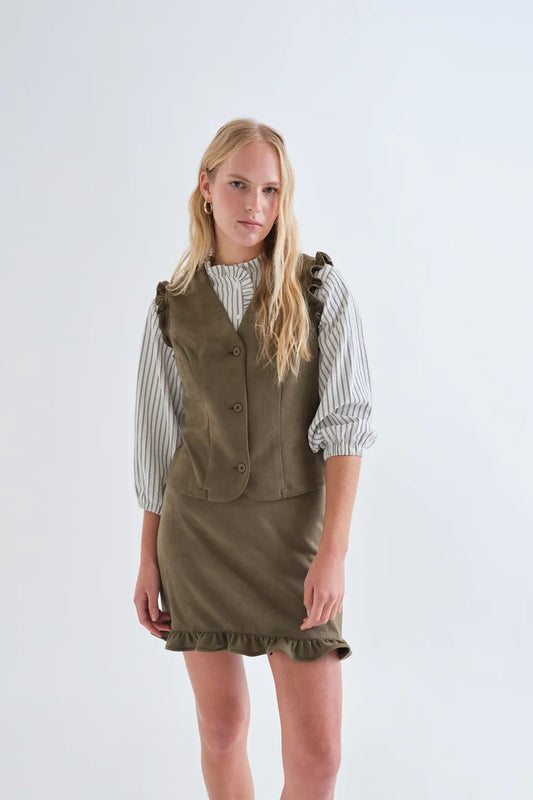 Gilet verde oliva