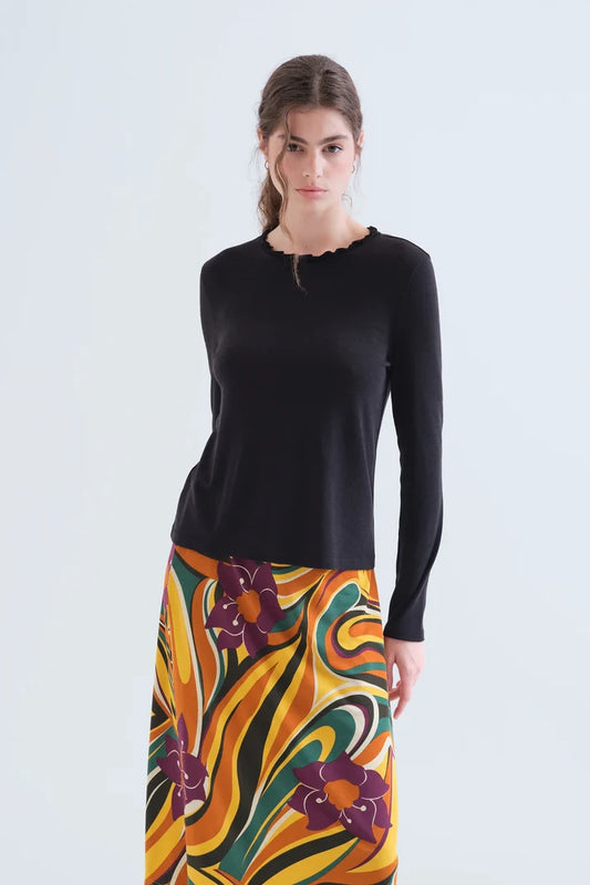 T-shirt basic nera