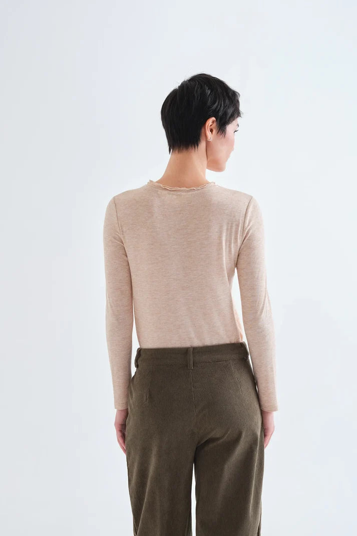 T-shirt basic beige
