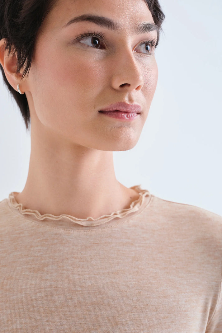 T-shirt basic beige