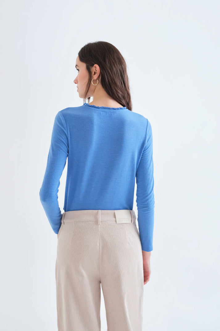 T-shirt basic azzurra