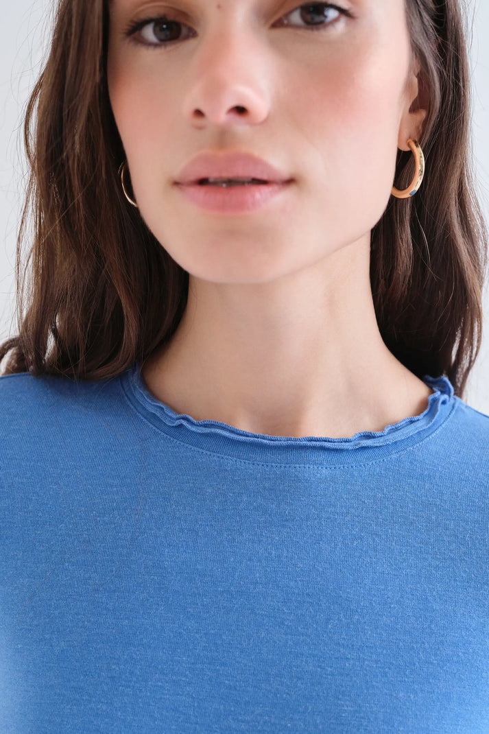 T-shirt basic azzurra