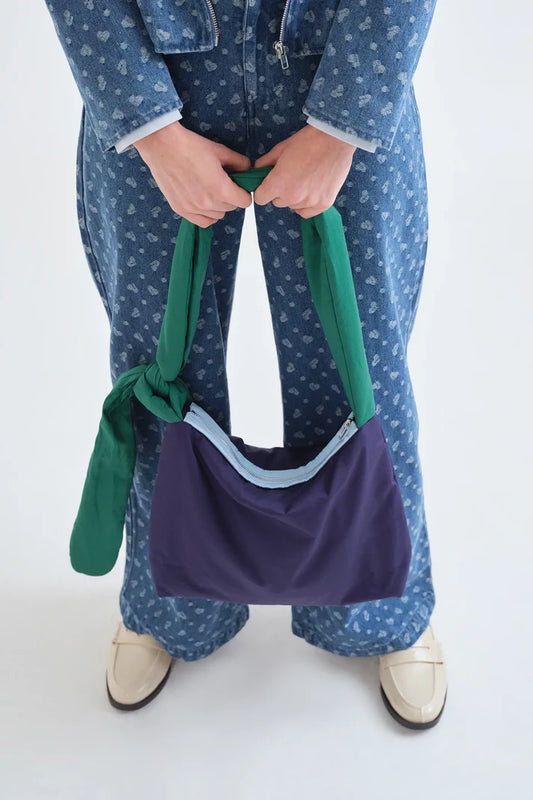 Borsa a tracolla multicolore blu navy