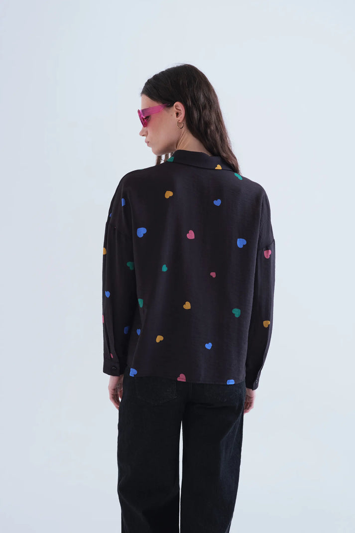 Camicia con stampa Candy