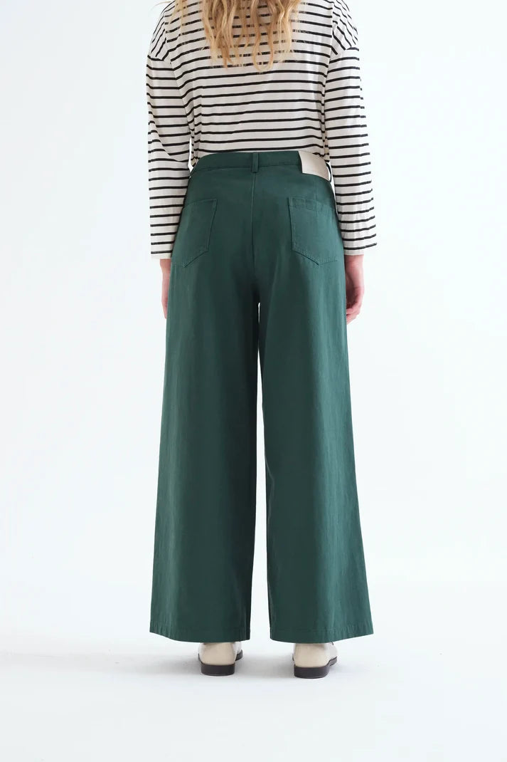 Jeans 100% cotone verde petrolio