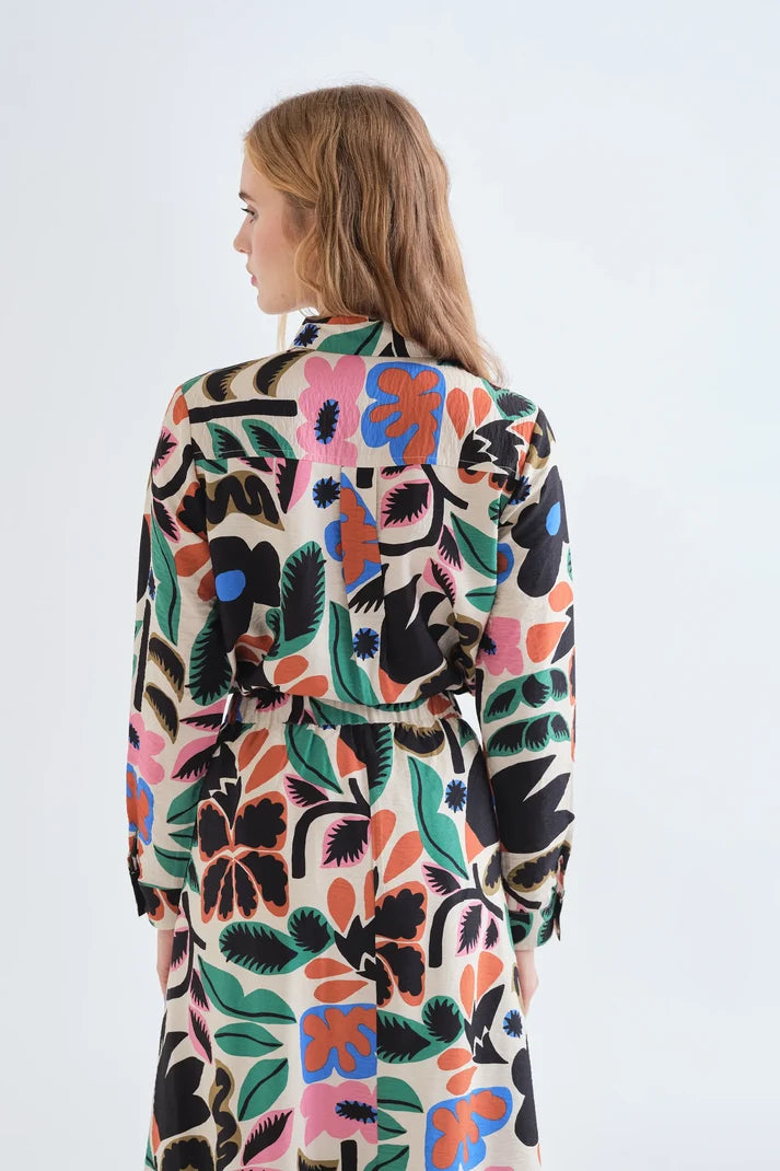 Camicia con stampa Neo Garden