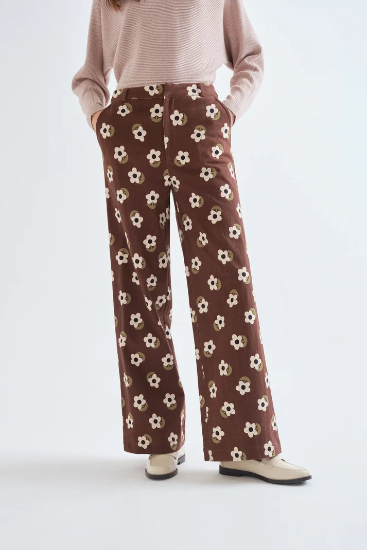 Pantaloni con stampa Santini