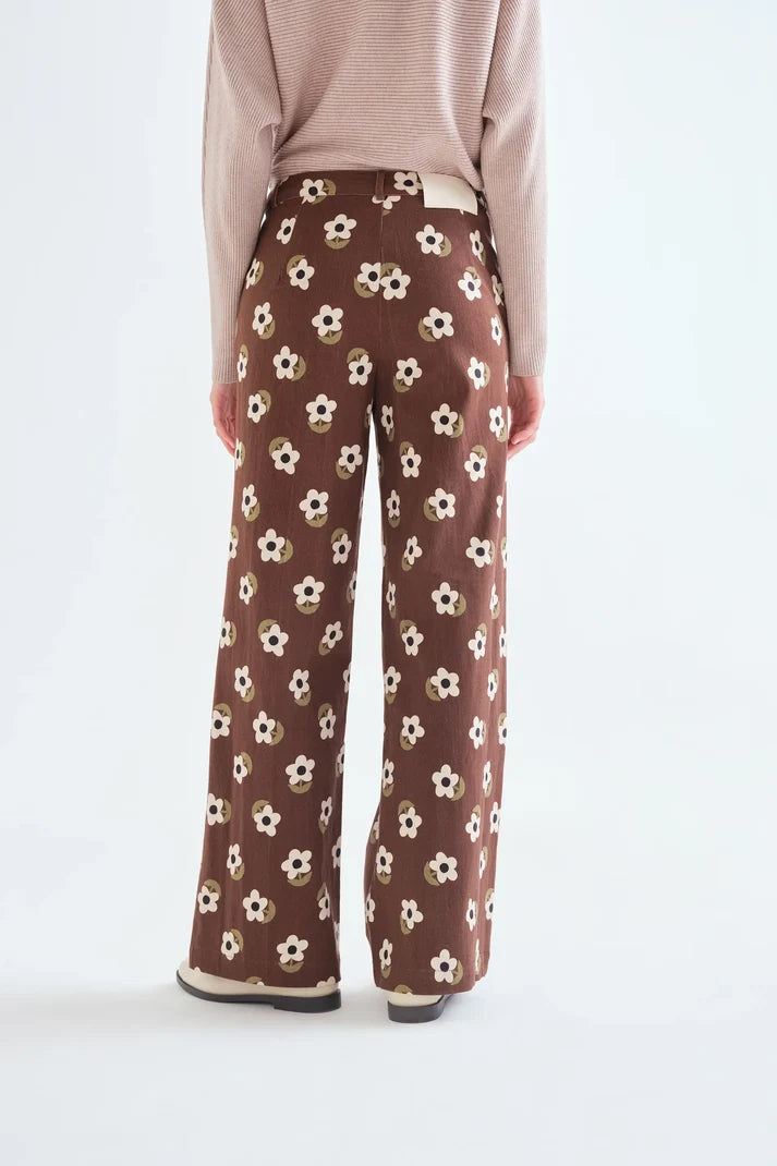 Pantaloni con stampa Santini