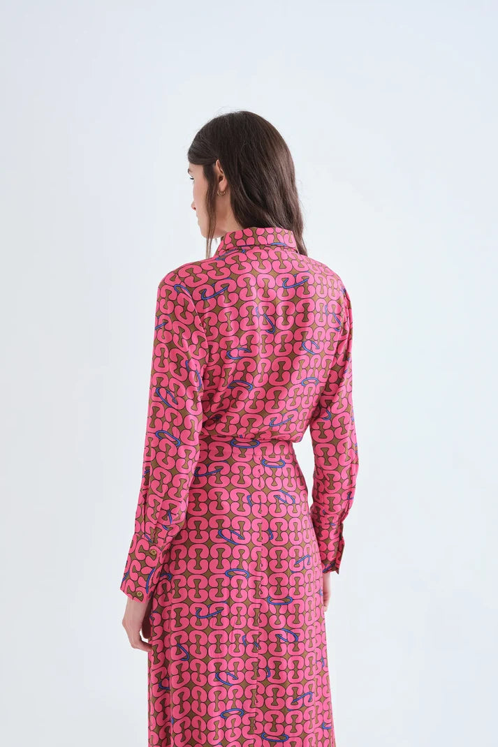 Camicia con stampa Catena