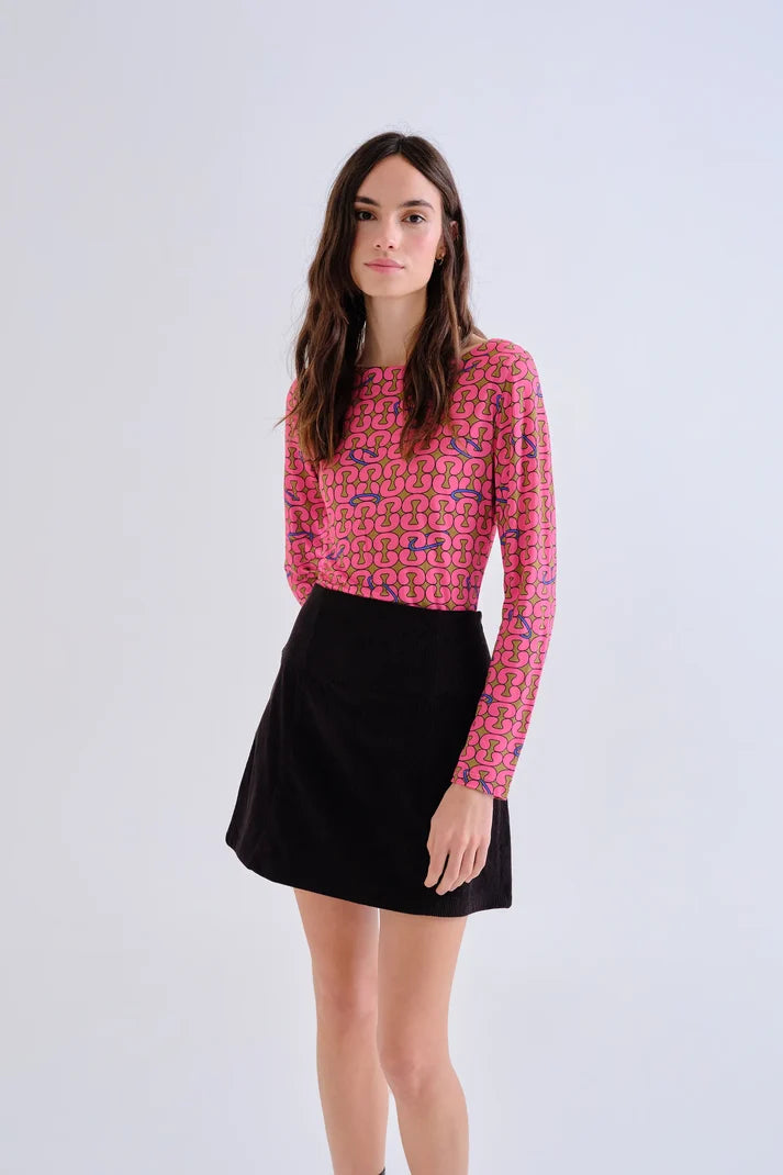 T-shirt con stampa Catena