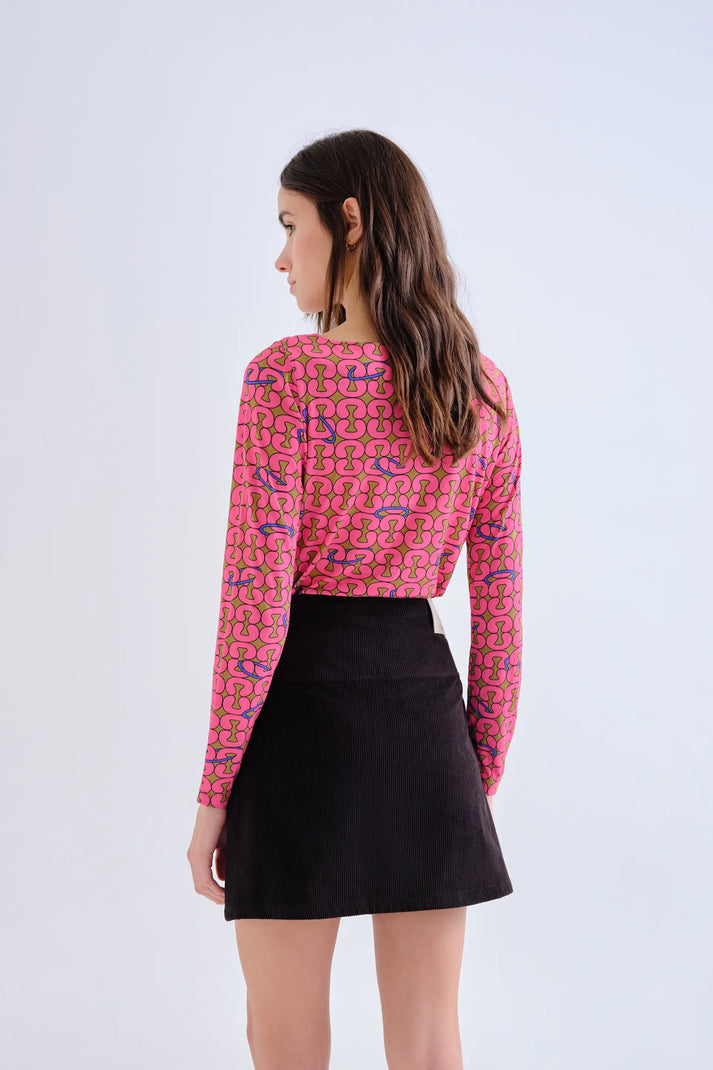 T-shirt con stampa Catena