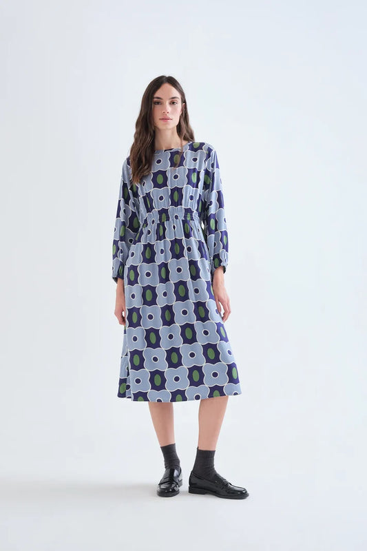 Abito midi con stampa Inverness