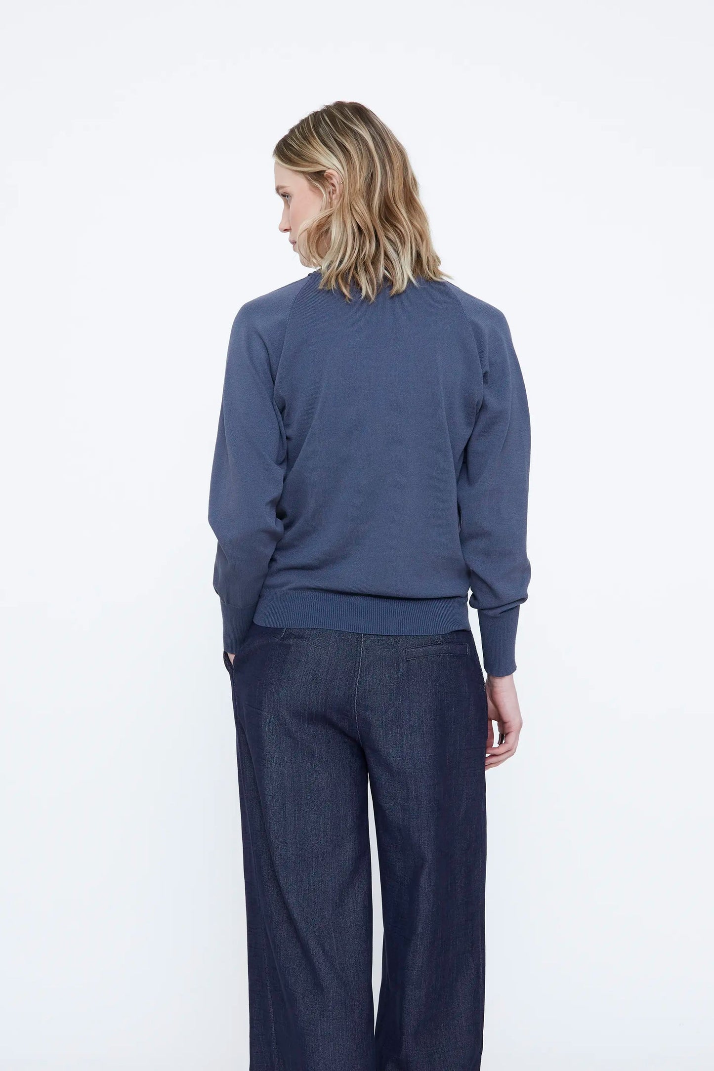 Maglione incrociato blu navy