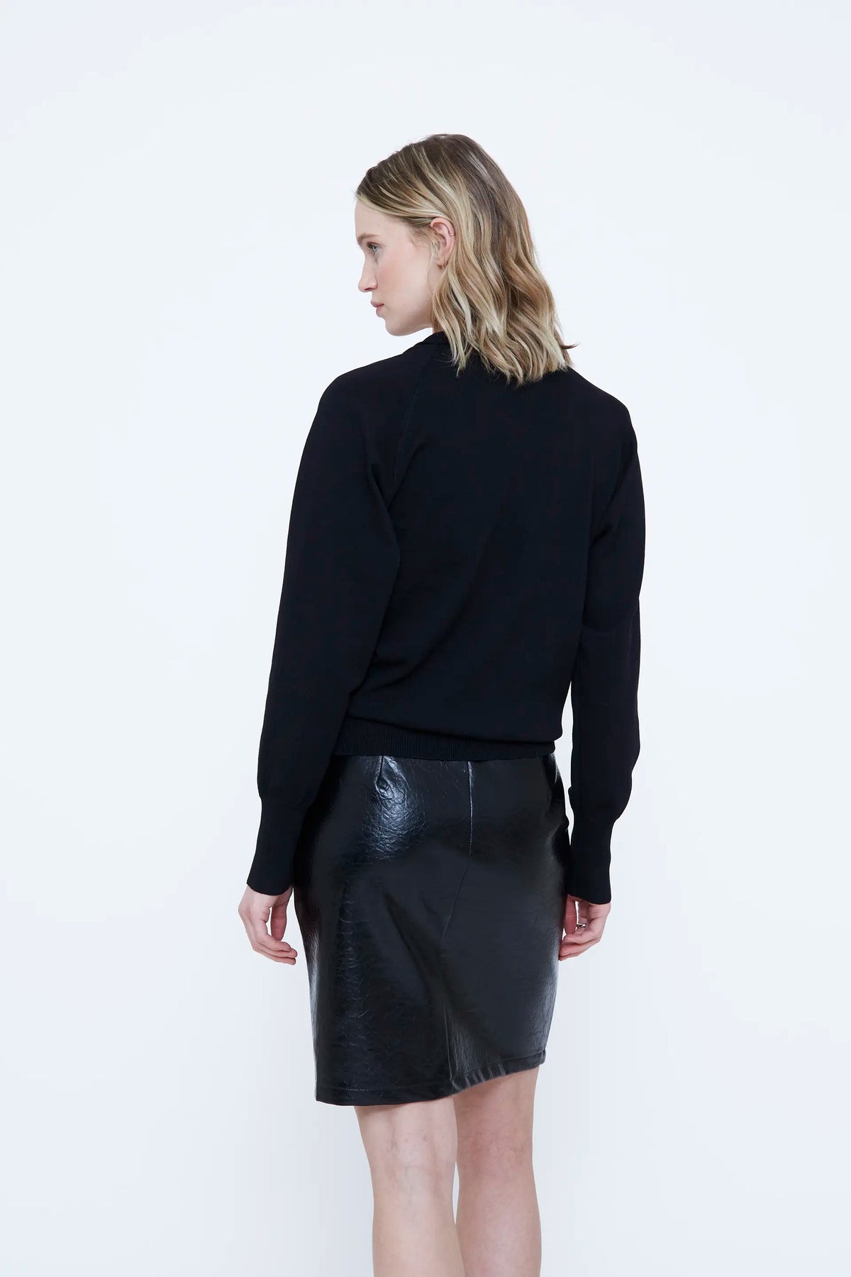 Maglione incrociato nero