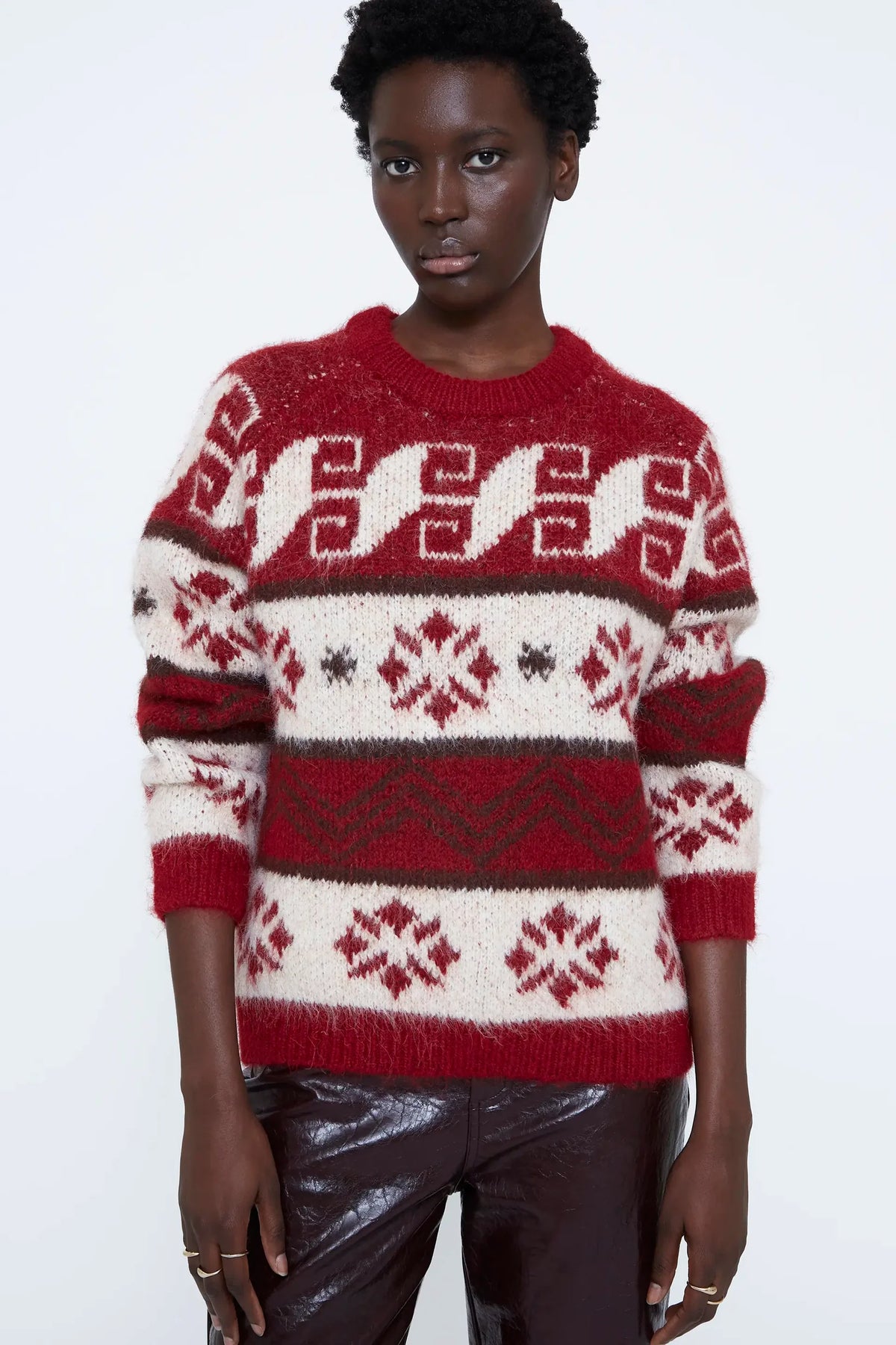 Maglione stampa Fair Isle