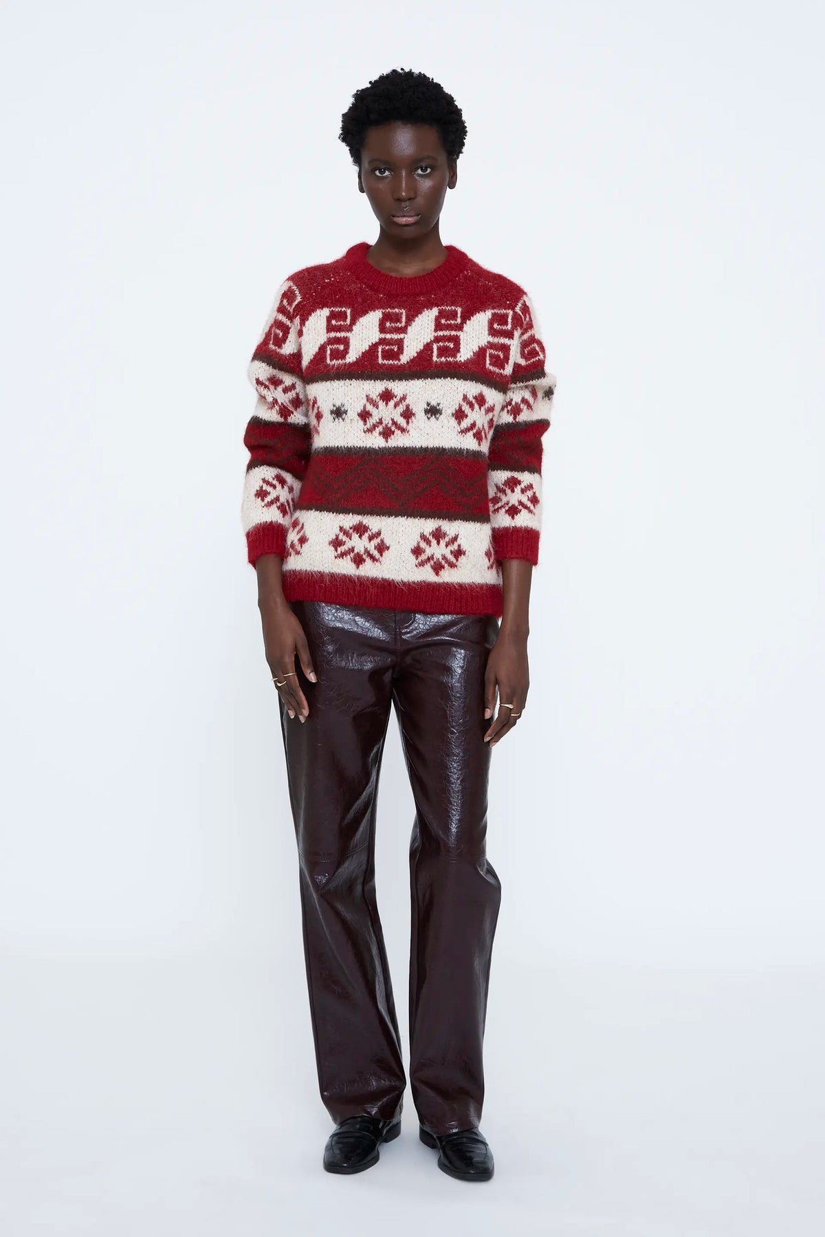 Maglione stampa Fair Isle