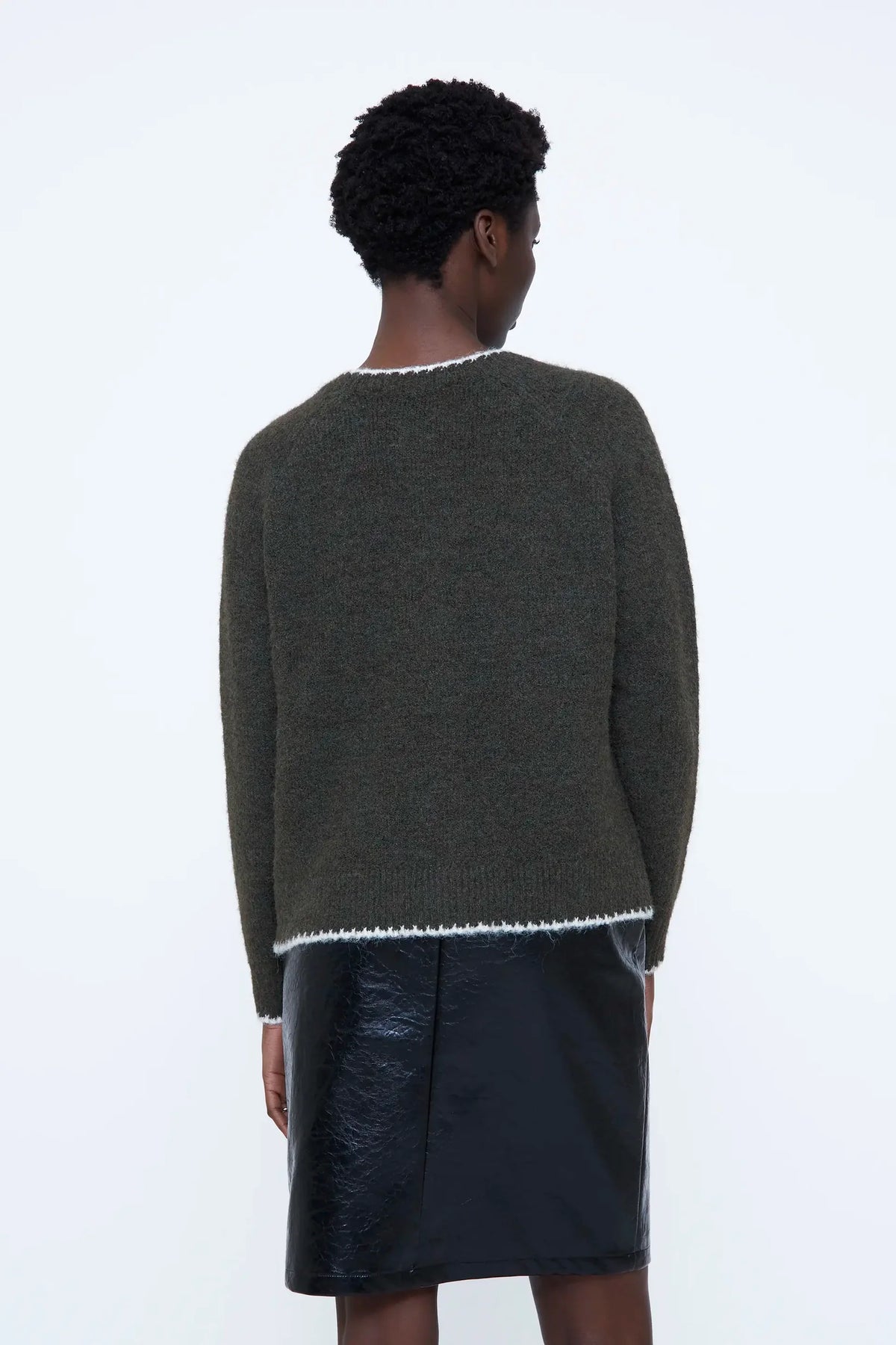 Cardigan punto grigio