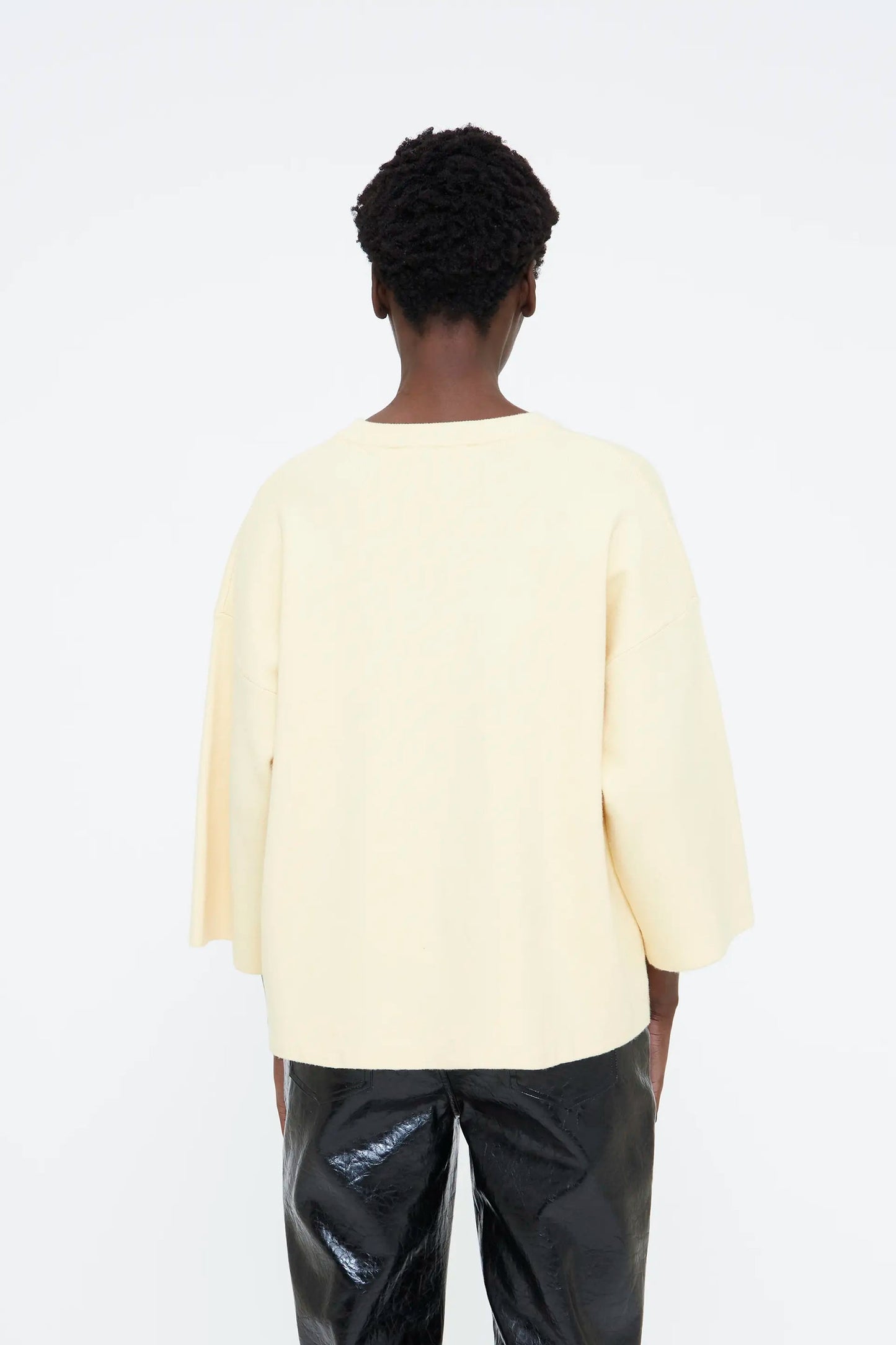 Maglia basic giallo chiaro