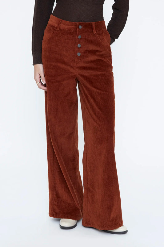 Pantaloni di velluto a coste marroni
