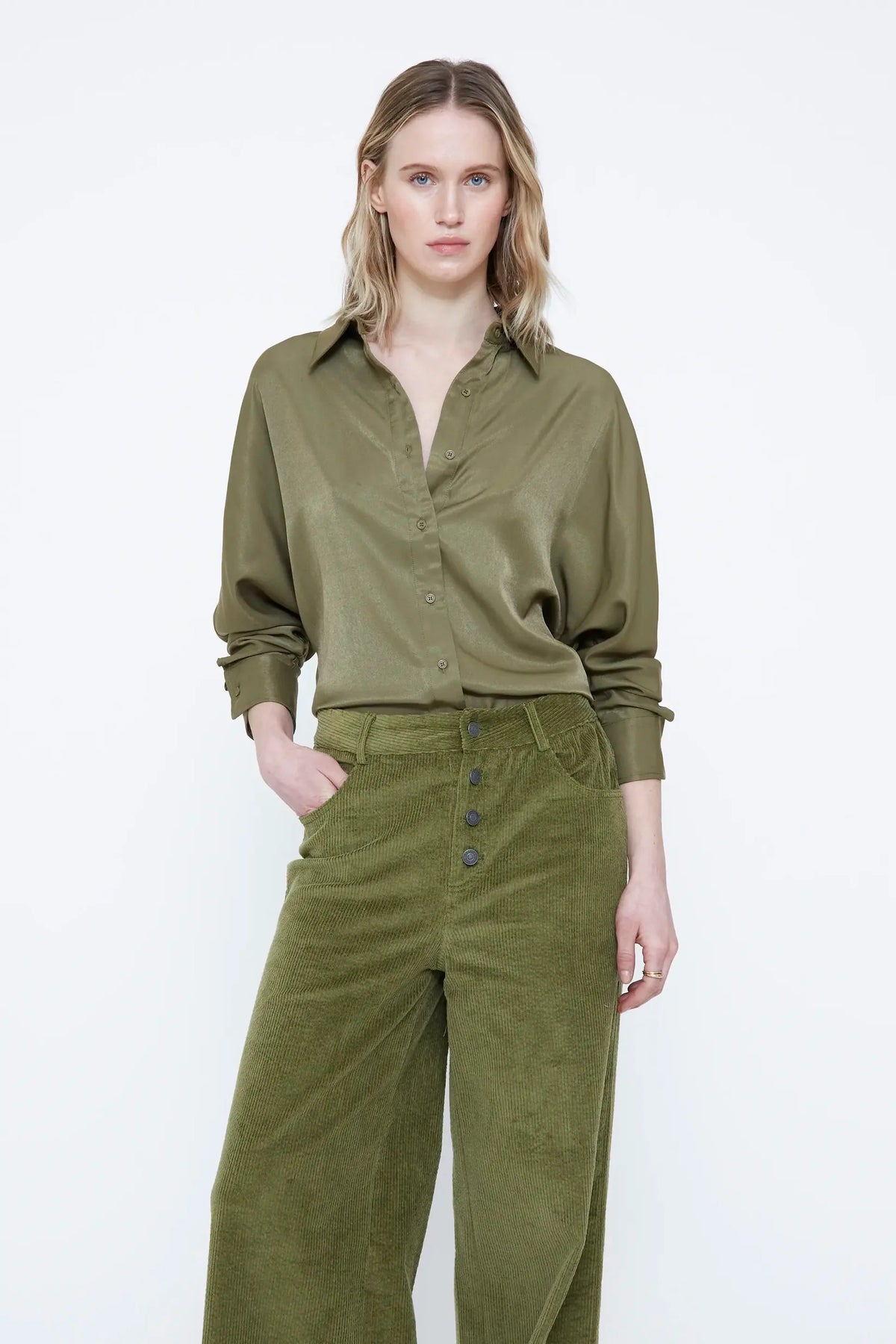 Camicia santin verde oliva