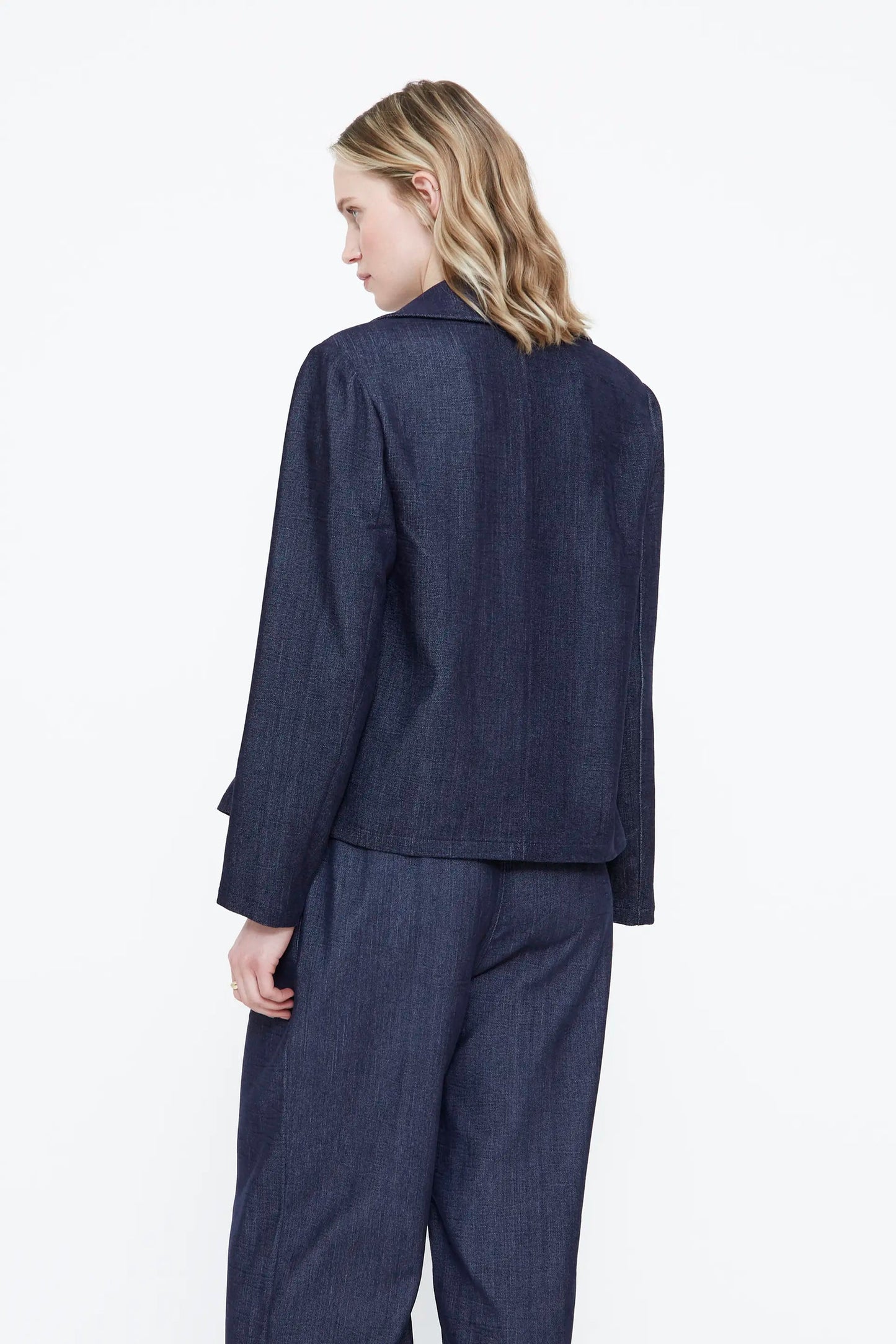 Blazer blu navy a due bottoni