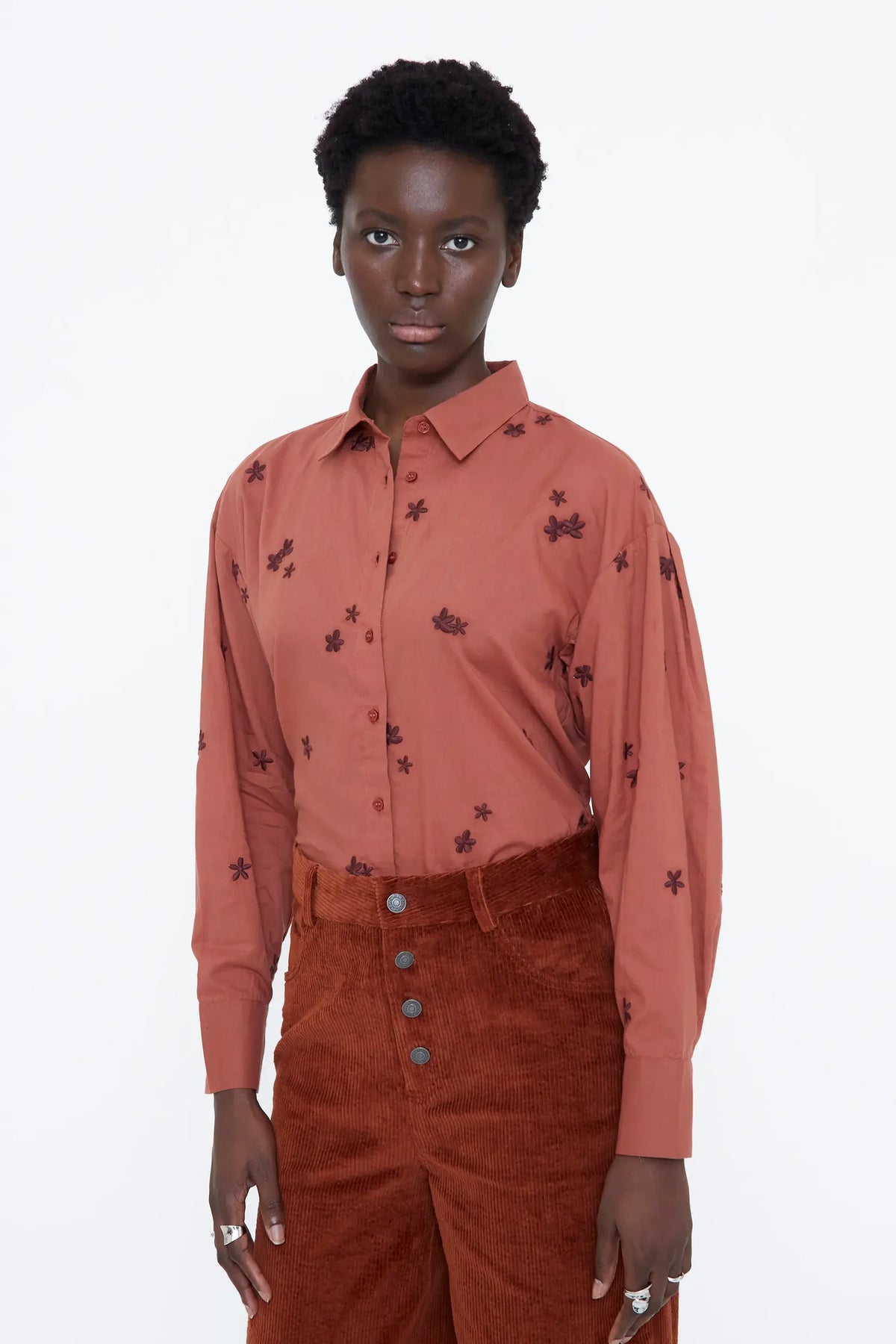 Camicia con stampa Almond Flower