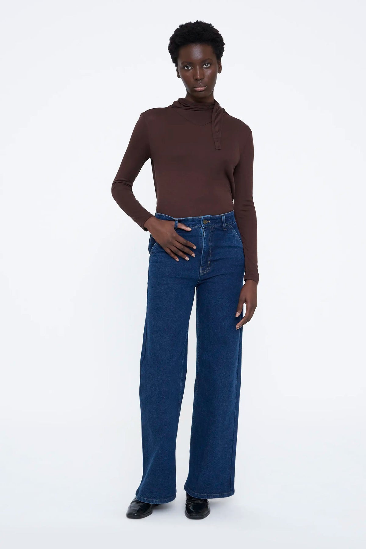 Jeans basic blu navy