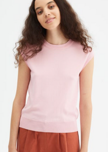 T-shirt girocollo rosa