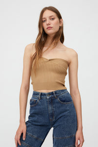 TOP A FASCIA BEIGE A COSTINE