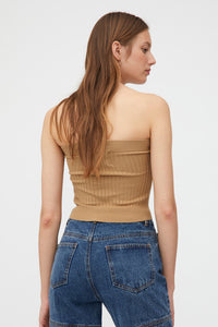 TOP A FASCIA BEIGE A COSTINE