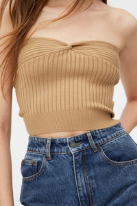 TOP A FASCIA BEIGE A COSTINE