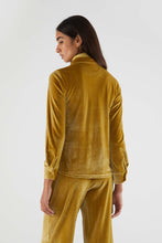 Carica l&#39;immagine nel visualizzatore di Gallery, Camicia a maniche lunghe e velluto giallo
