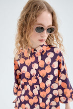 Carica l&#39;immagine nel visualizzatore di Gallery, Camicia fluida oversize con stampa di cachi
