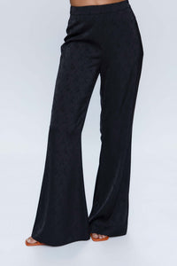 PANTALONI IN JACQUARD NERO