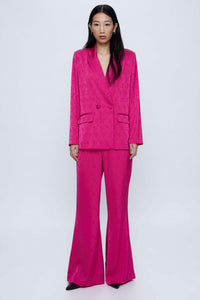 PANTALONI IN JACQUARD ROSA