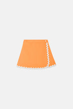 Carica l&#39;immagine nel visualizzatore di Gallery, Minigonna a portafoglio con passamaneria arancio
