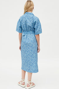 CHEMISIER MIDI CON STAMPA PAISLEY